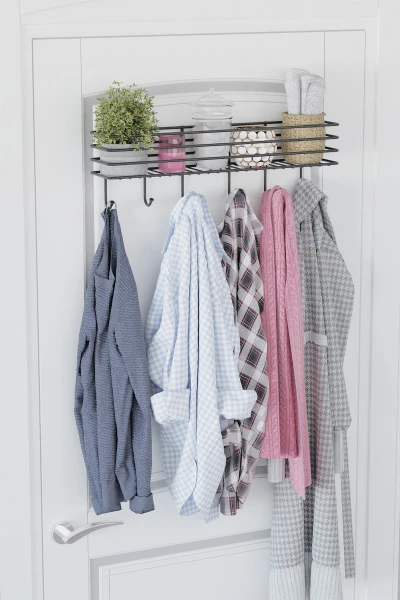 Yapışkanlı Metal Duvar Elbise Askılığı Kapı Arkası Askılık Portmanto Organizer Askı