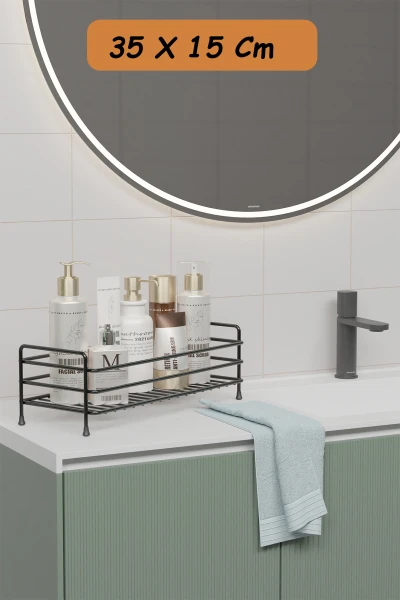 Paslanmaz Metal Çok Amaçlı Banyo. Mutfak Rafı Kozmetik . Takı Düzenleyici Organizeri