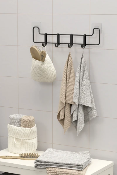 Yapışkanlı 4 Askılı Banyo Düzenleyici