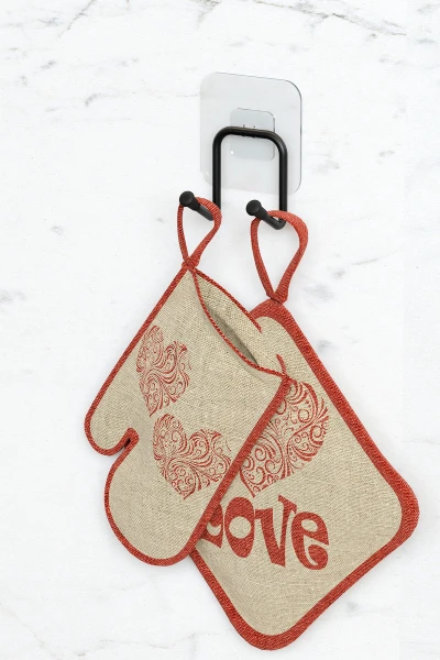 Yapışkanlı 2 Adet Çift Kancalı Banyo Mutfak Askısı Metal Askılık Duvar Askı Organizer