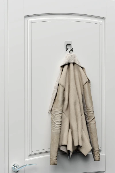 Yapışkanlı 2 Adet Çift Kancalı Banyo Mutfak Askısı Metal Askılık Duvar Askı Organizer