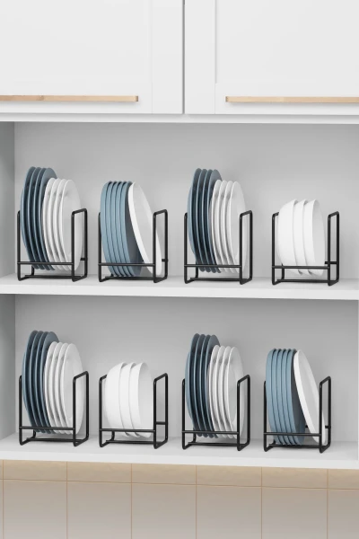 2 Adet Tabaklık Rafı Tabak Kurutmalık Mutfak  Ve Tezgah Düzenleyici Bulaşıklık Organizer  Standı