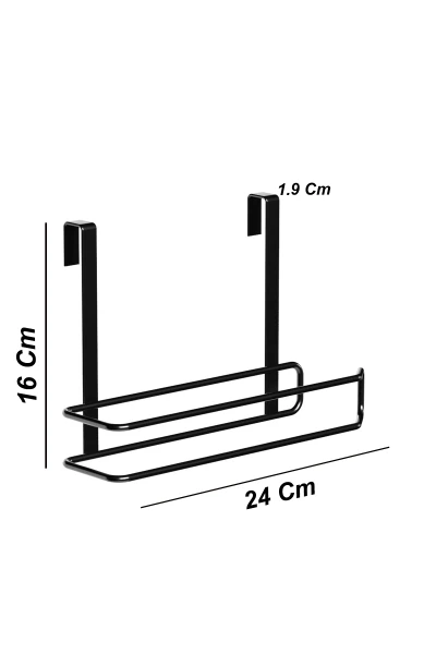 zabata Havluluk Peçetelik Askısı Banyo Mutfak Düzenleyicisi Kağıt Rulo Havlu Askılığı Pratik Siyah Rulo