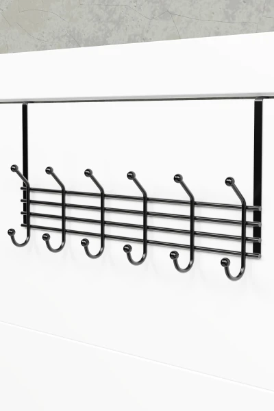 zabata Duvar Elbise Askılığı Kapı Arkası Askılık Portmanto Organizer Askı Metal