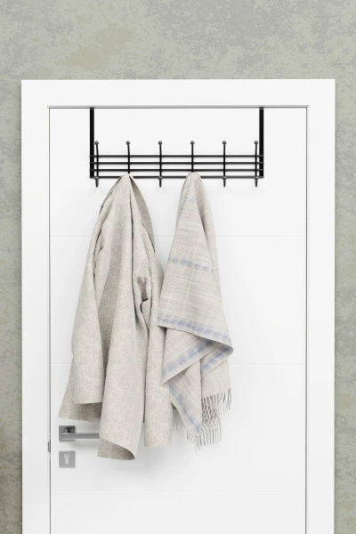 zabata Duvar Elbise Askılığı Kapı Arkası Askılık Portmanto Organizer Askı Metal