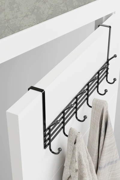 zabata Duvar Elbise Askılığı Kapı Arkası Askılık Portmanto Organizer Askı Metal