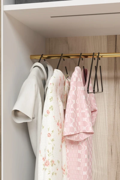 5 Adet Üçgen Dolap İçi Askı Metal Pantolon Askısı Kıyafet Askılığı Elbise Düzenleyici