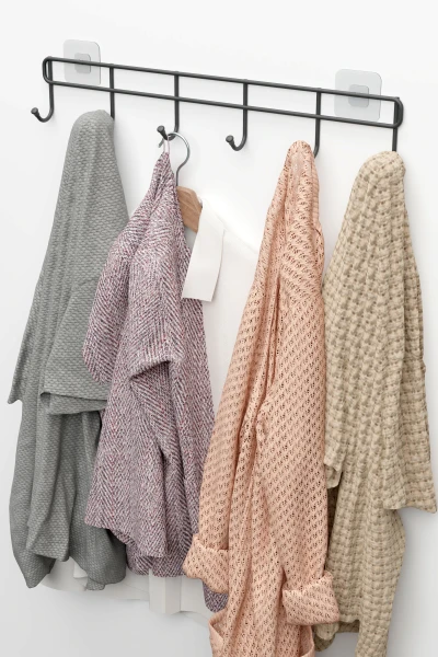 Yapışkanlı Metal Duvar Elbise Askılığı Kapı Arkası Askılık Portmanto Organizer Askı