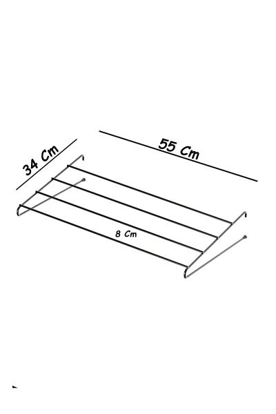 Petek Üstü Çamaşırlık 4 Sıralı Katlanabilir kalorifer Çamaşır Kurutmalık Kıyafet Askısı