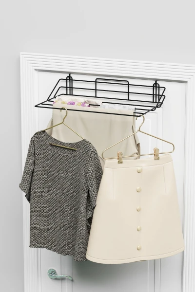 Petek Üstü Çamaşırlık 4 Sıralı Katlanabilir kalorifer Çamaşır Kurutmalık Kapı Arkası Kıyafet Askısı