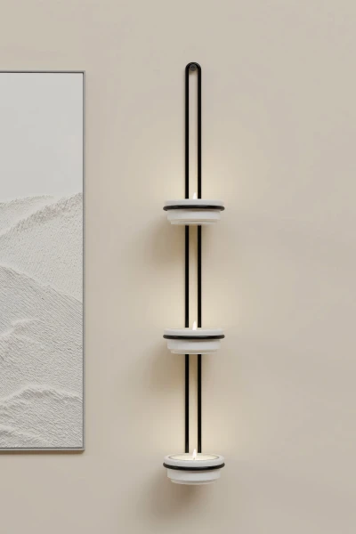 Tealight Şamdan Duvar Şamdanlık Mum Askılı 3 lü Siyah Metal Dekoratif Vidalı