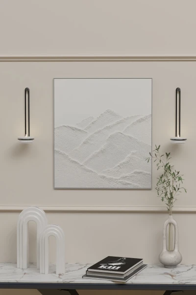 Seramik Tealight Şamdan Mumluk Metal Mum Şamdanlık Siyah Askılı Vidalı Duvar Tipi İskandinav Tasarımlı