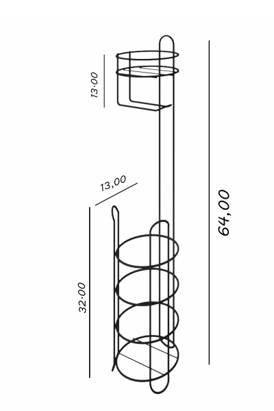 Tuvalet Kağıtlığı Wc Kağıtlık Yedekli Metal Tuvalet Kağıdı Standı Tutacağı Askısı