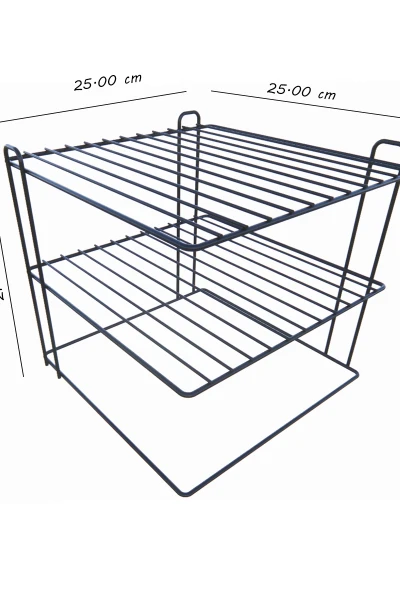Büyük Boy 3 katlı Tabaklık Dolap Içi Düzenleyici Organizer Tezgah Banyo Tabak Bardak Düzenleme