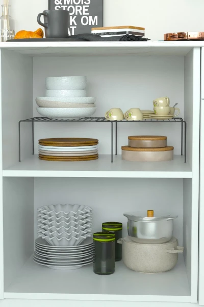 Genişleyebilir Dolap Içi Düzenleyici Organizer Tezgah Banyo Tabak Bardak Mutfak Banyo Düzenleme